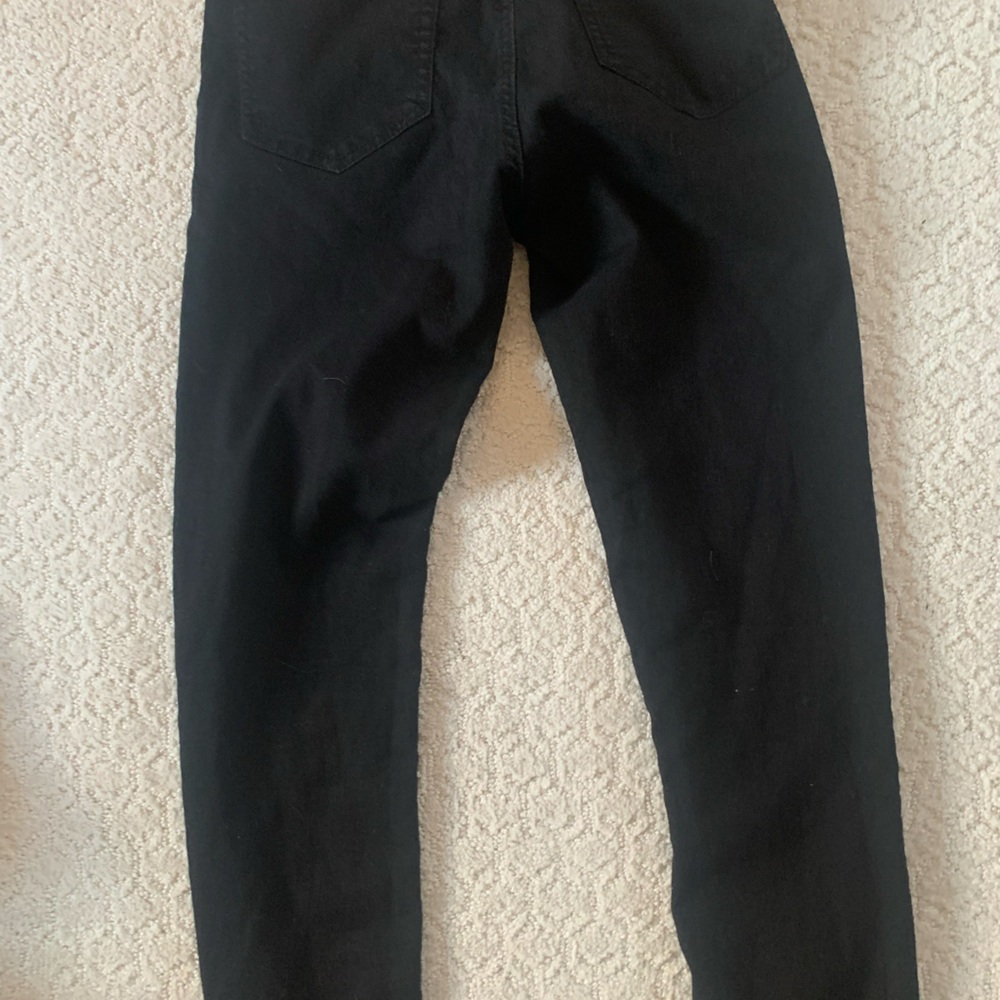 Garage Black Straight Leg Jeans